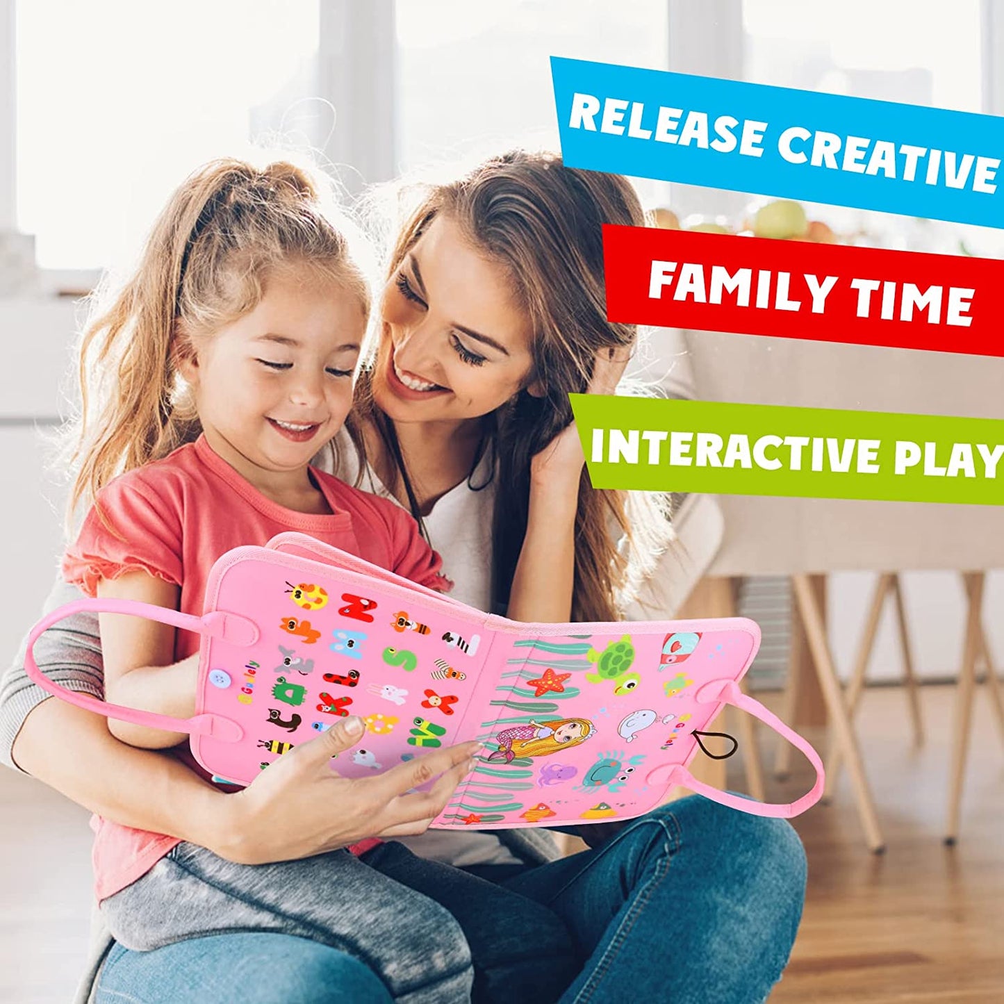 Montessori Busy Board for Toddlers - Travel & Learning