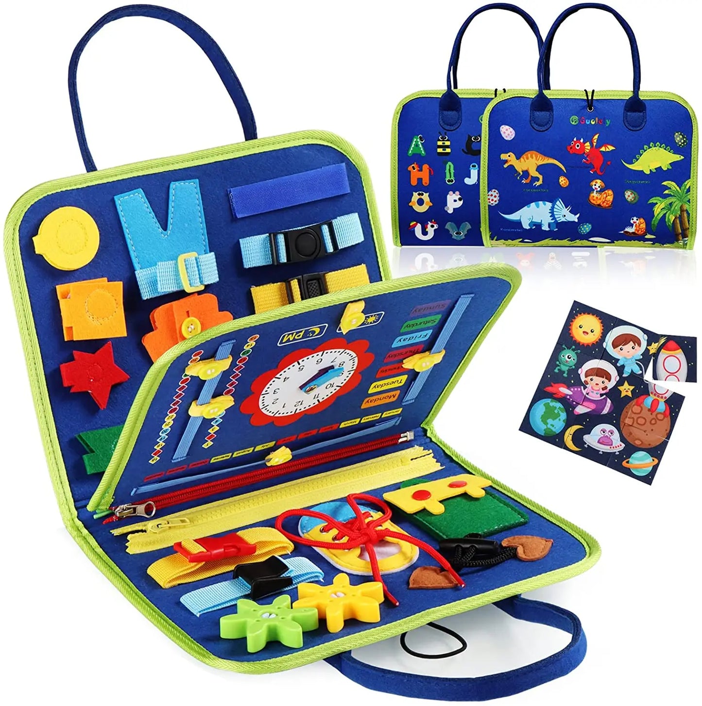 Montessori Busy Board for Toddlers - Travel & Learning
